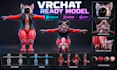 make custom vrchat avatar, furry character, rigging and unity setup