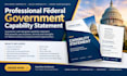 design a professional federal government capability statement