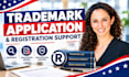 provide trademark application research and legal support