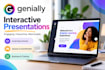 create an interactive genially presentation, elearning course and gamification