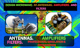 design and simulate rf microwave antennas, amplifiers and filters