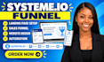 build systeme io funnel landing page systeme io website automation