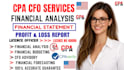 do financial analysis, cfo advisory, financial statement profit and loss CPA cfo