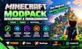 create design and optimize minecraft modpack, minecraft plugin server setup mods