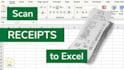 convert scanned invoices and receipts PDF to excel