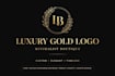 design luxury minimalist gold for boutique
