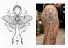 make black and white animal tattoo design