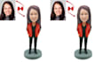 create a custom 3d bobblehead model, 3d character and collectible figure