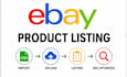 create ebay listing, variation listing, and stock management