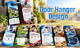 design custom door hanger and yard sign