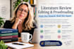 edit and proofread your literature review