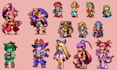 8bit pixel illustration pixel character pixel animation sprite sheet rpg sprite