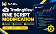 modify, fix, and optimize your tradingview pine script strategy