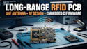 design long range rfid tracking pcb, uhf antenna and embedded c firmware