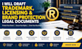 draft trademark, licensing and brand protection legal documents
