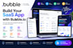 build bubble saas app, no code mvp, and responsive bubble io web app