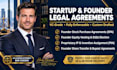 draft a founder equity vesting agreement with 83b election