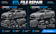 stl file repair fix broken file edit custom modification 3d scan cleanup print
