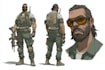 draw 2d game art military character design