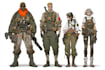 make military character design or military themed