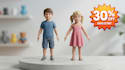 create 3d character toy, collectible toy, 3d printable toy, character modeling