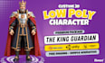 do 3d low poly character modeling, rigging and animation
