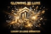 create luxury 3d deconstructed logo animation reveal