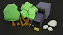 create low poly 3d models and props for roblox or games