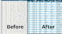 do data cleaning, excel formatting, remove duplicates