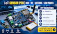 design iot sensor pcb with mcu, wireless rf, antenna and low power hardware