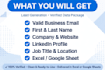 do b2b linkedin lead generation and email list building