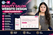 design a luxury beauty salon spa and makeup artist website