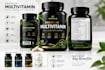 design supplement label and  bottles pouches and boxes