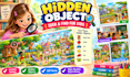 create hidden object seek and find illustrations for kids