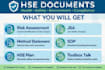 create hse documents, risk assessment and jsa reports