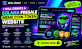 create a solana presale, meme coin token website
