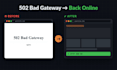 fix your website down, 502 bad gateway and 500 server errors