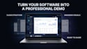 create a professional saas product demo video