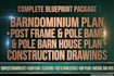 design barndominium plan post frame pole barn house plan constructions drawings