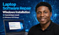 repair laptop software, install windows and troubleshoot