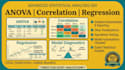 do anova, correlation, regression statistical data analysis