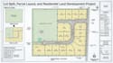 create lot split, parcel layout and residential land development project plan