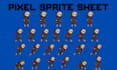 create 16x16 32x32 pixel art sprite sheet animation pixel character animation