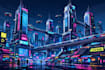 create futuristic sci fi city environment concept art