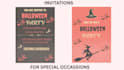 make halloween invitation cards for you
