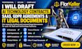 draft ai technology contracts saas gdpr agreements and it legal documents