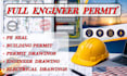provide engineer permit drawings, building permit, mep design, USA engineer seal
