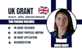 do UK grant research, UK grant writing, submission and documentation