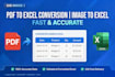 create excel spreadsheets and do data entry