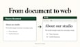 convert word or PDF documents into clean HTML for your website